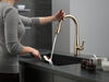 Paquete de llave para cocina extensible 1L Touch2O con activación por voz y dispensador de jabón