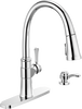 Llave para cocina monomando extensible con dispensador de jabón y tecnología ShieldSpray®