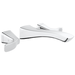 Accesorio para llave para baño de dos manijas de montaje en pared