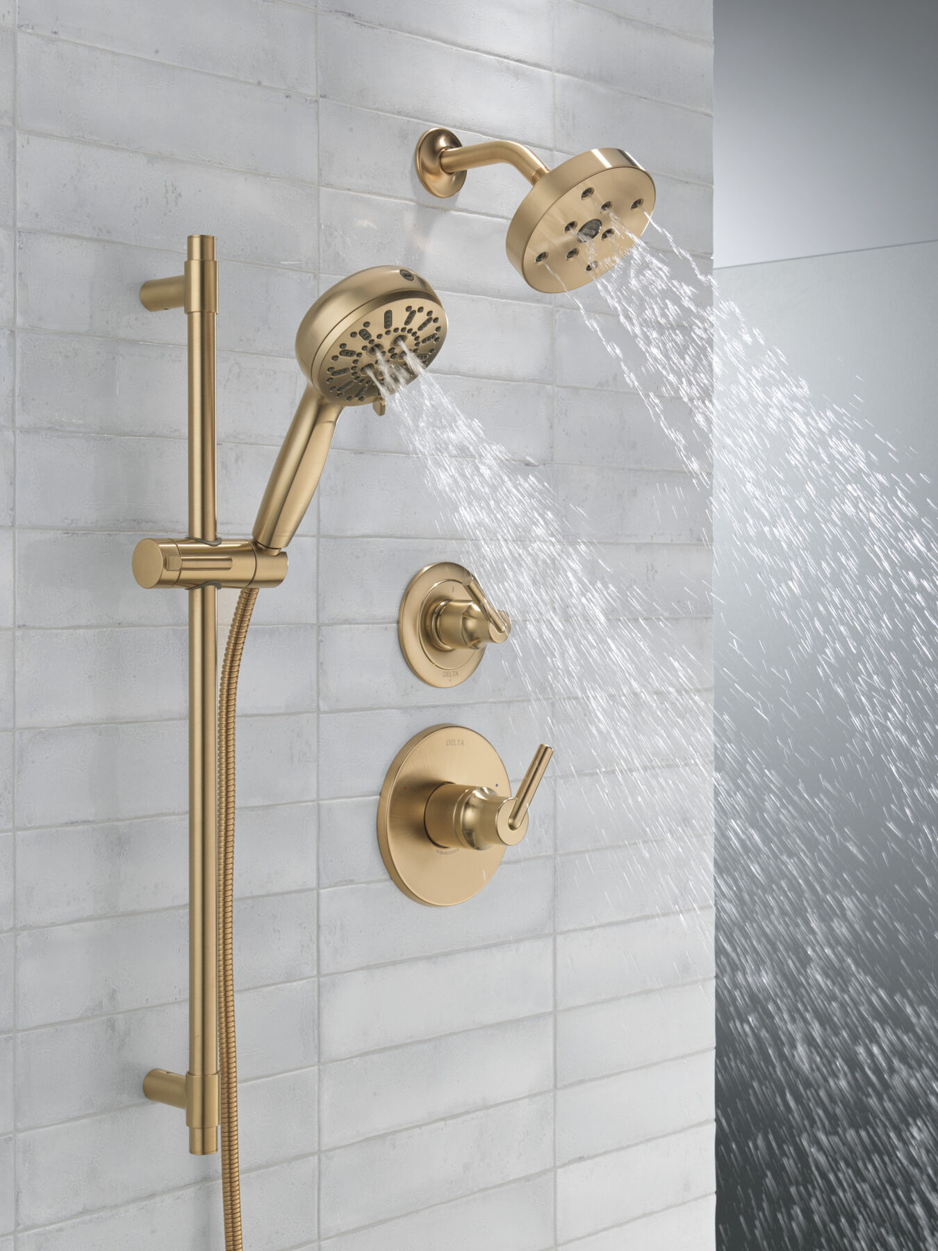 7-Setting Slide Bar Hand Shower with Cleaning Spray, image 6