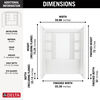 60x32 Alcove Shower Bundle with Trim and Drain - Left Drain