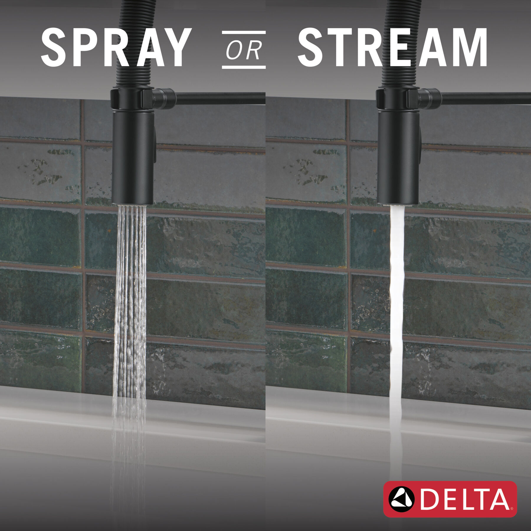 Single-Handle Pull-Down Spring Kitchen Faucet, image 2
