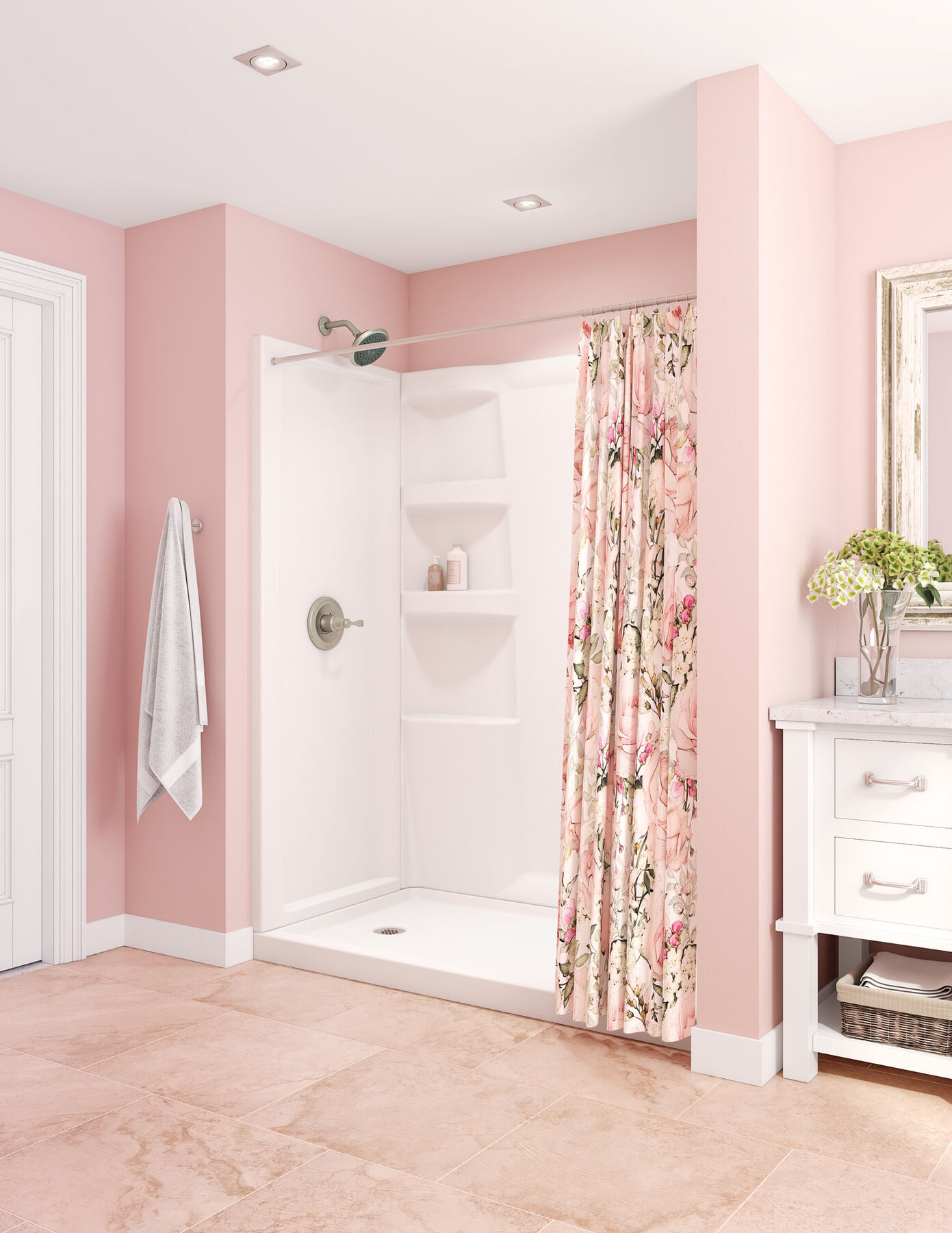 Base para ducha ProCrylic™ de 60" x 32" con desagüe izquierdo, imagen 4