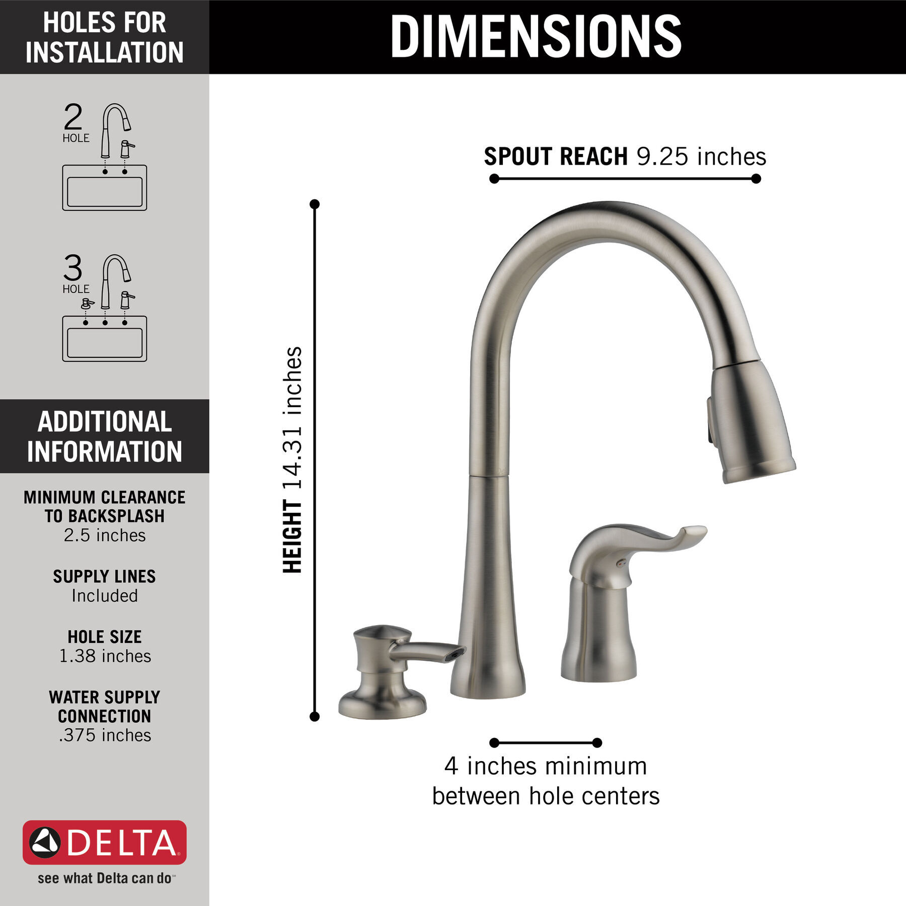 Llave para cocina monomando extensible con dispensador de jabón, imagen 1