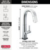 Single Handle Pull-Down Bar/Prep Faucet With Touch<sub>2</sub>O® Technology
