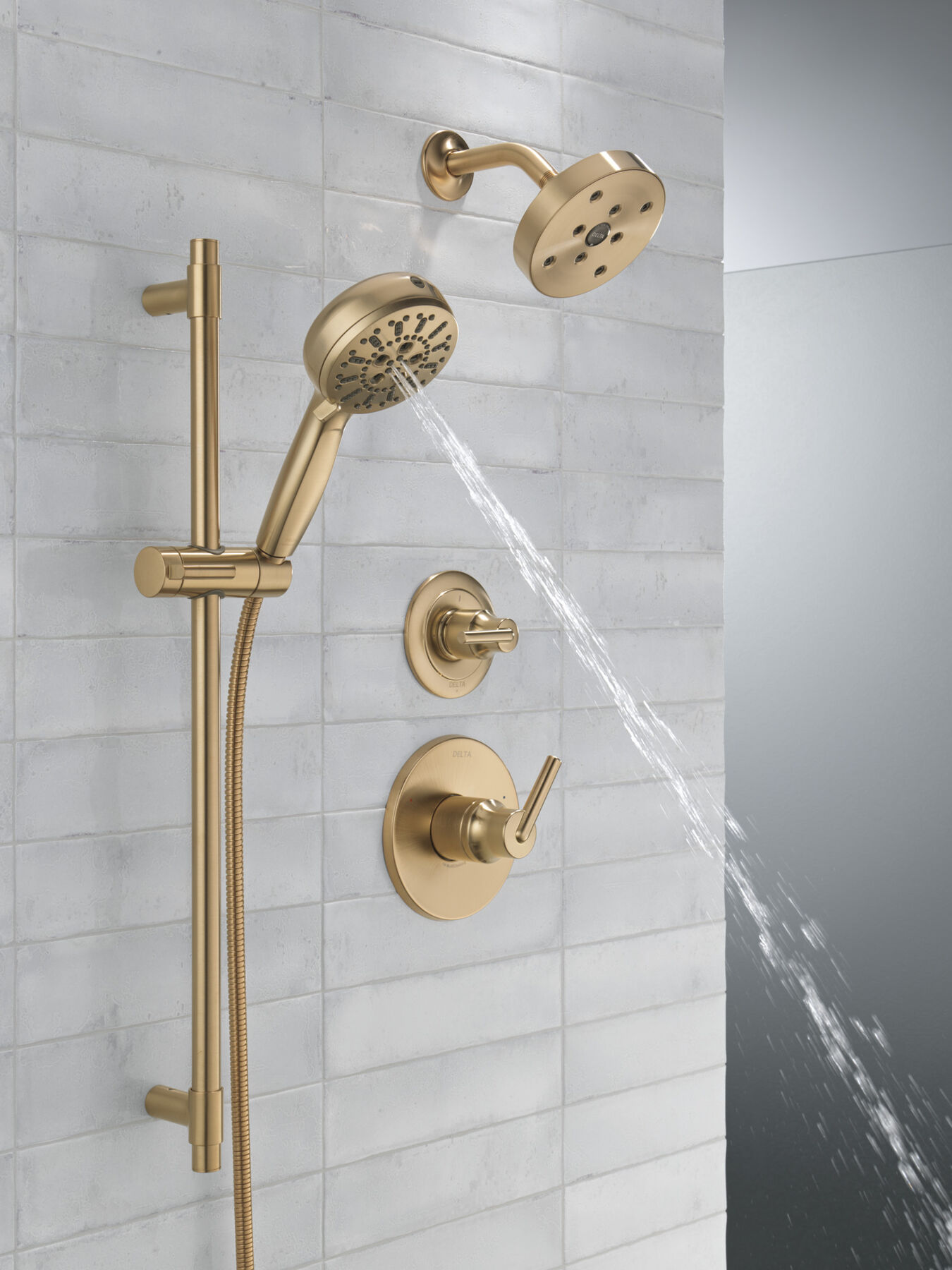7-Setting Slide Bar Hand Shower with Cleaning Spray, image 9