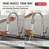 Single-Handle Pull-Down Kitchen Faucet with Touch<sub>2</sub>O® Technology