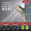 Ducha dos en uno H<sub>2</sub>Okinetic® In2ition® de 5 funciones