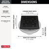 4" Tile-In Square Shower Drain (Recertified)