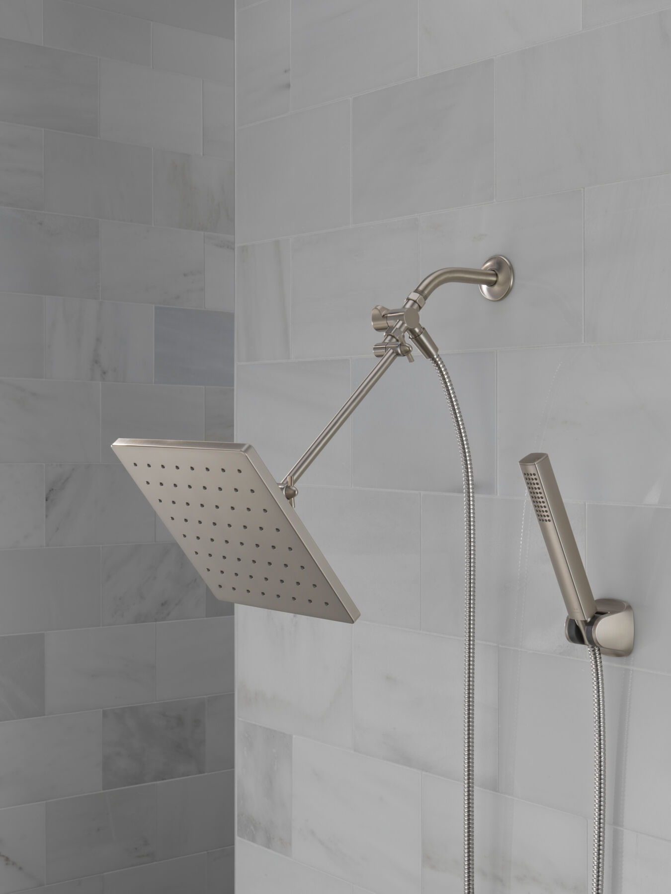 10 inch Raincan Shower Head & Hand Held Combo with Adjustable Extension Arm, image 3