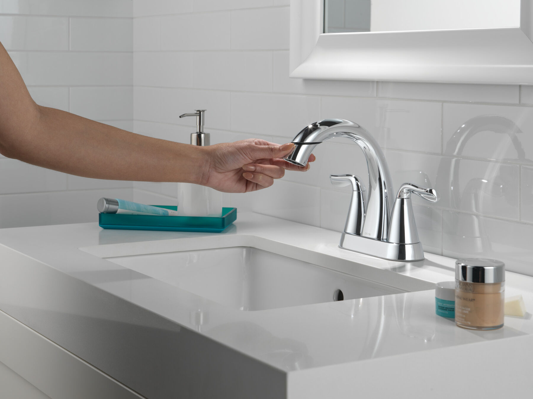 Llave para baño extensible de combinación de dos manijas, imagen 6