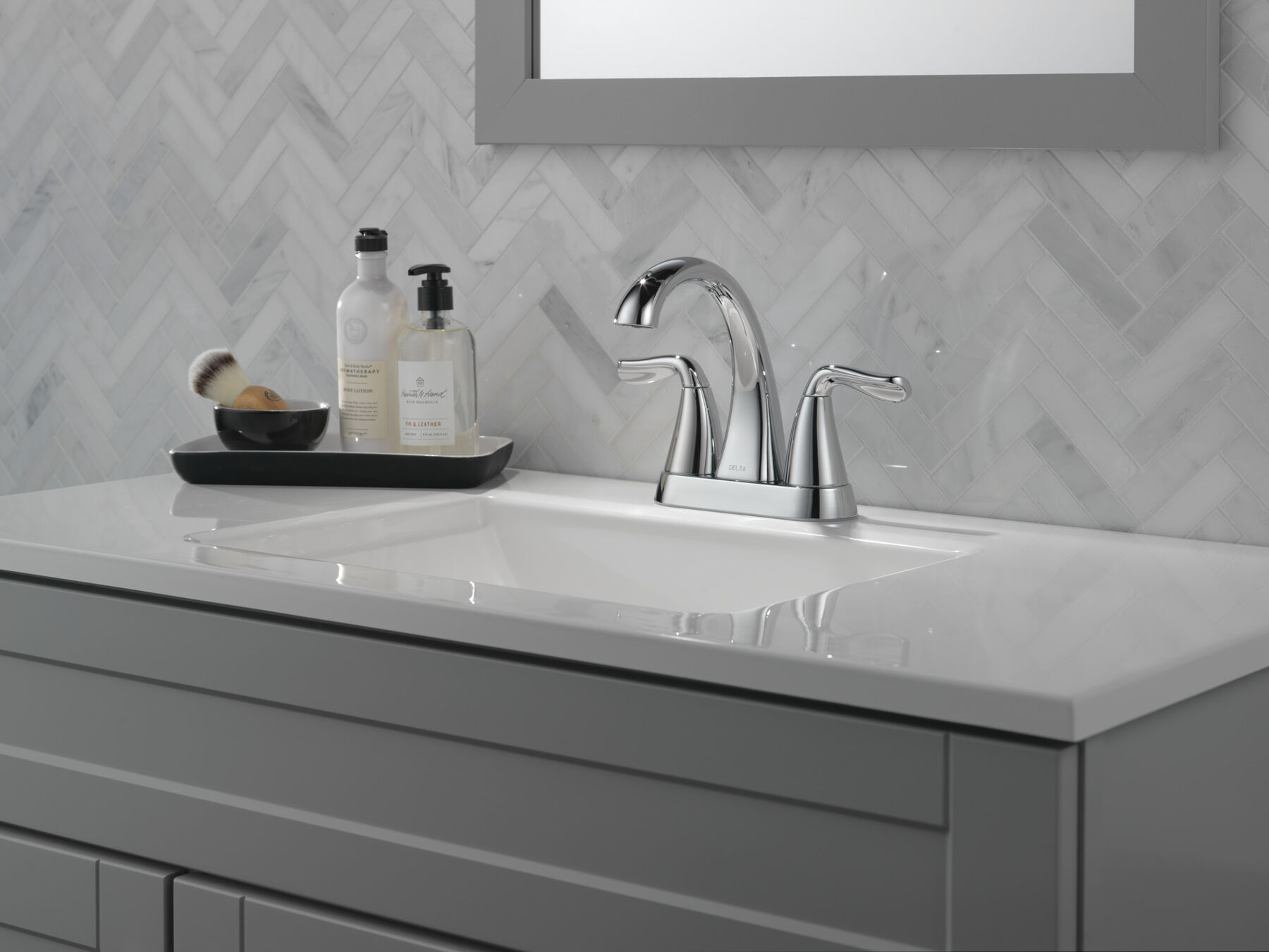 Llave para baño de combinación con dos manijas, imagen 4