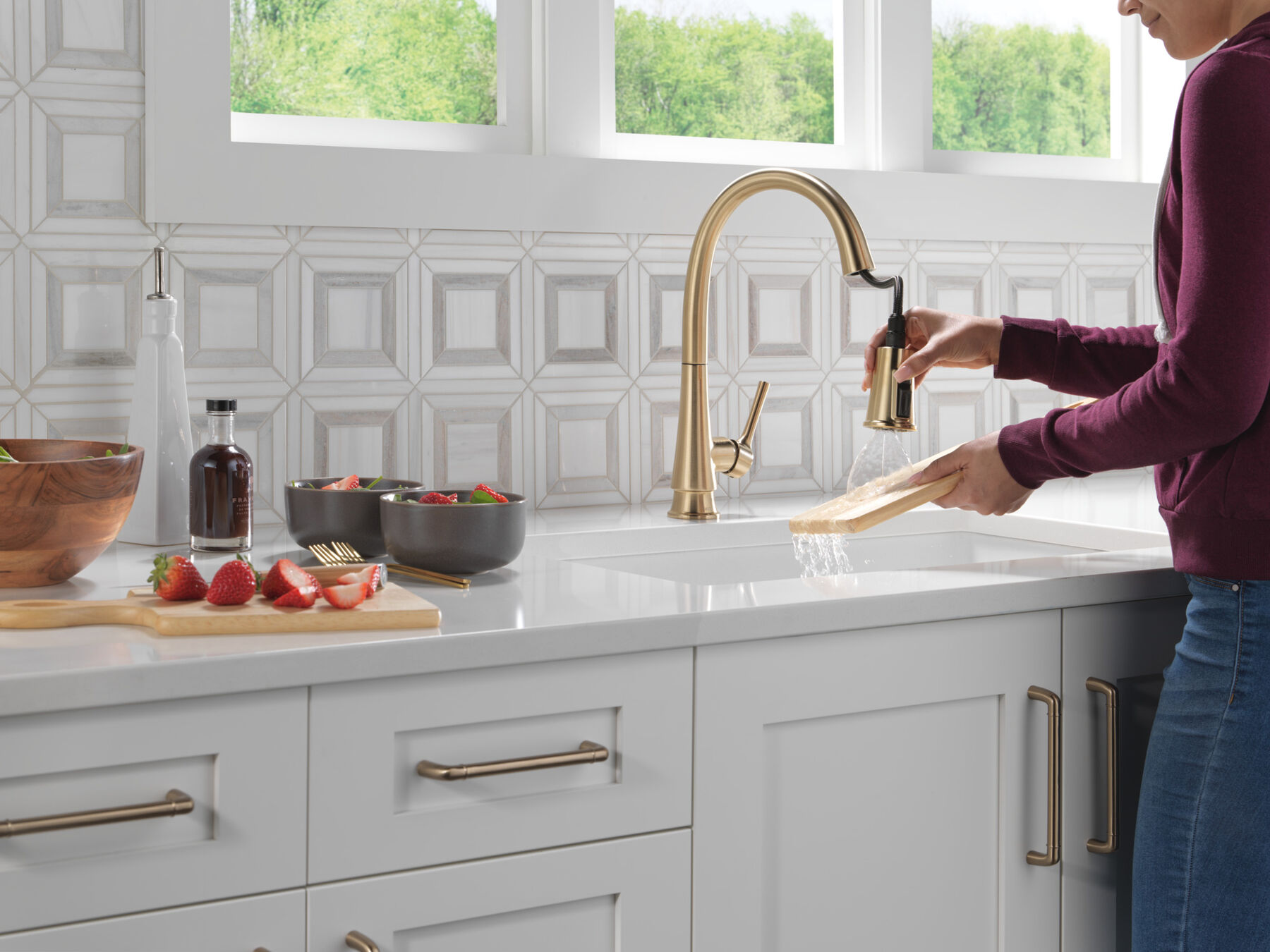Llave para cocina monomando extensible con tecnología ShieldSpray®, imagen 5