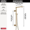 Columna de ducha angular de 26" Emerge®
