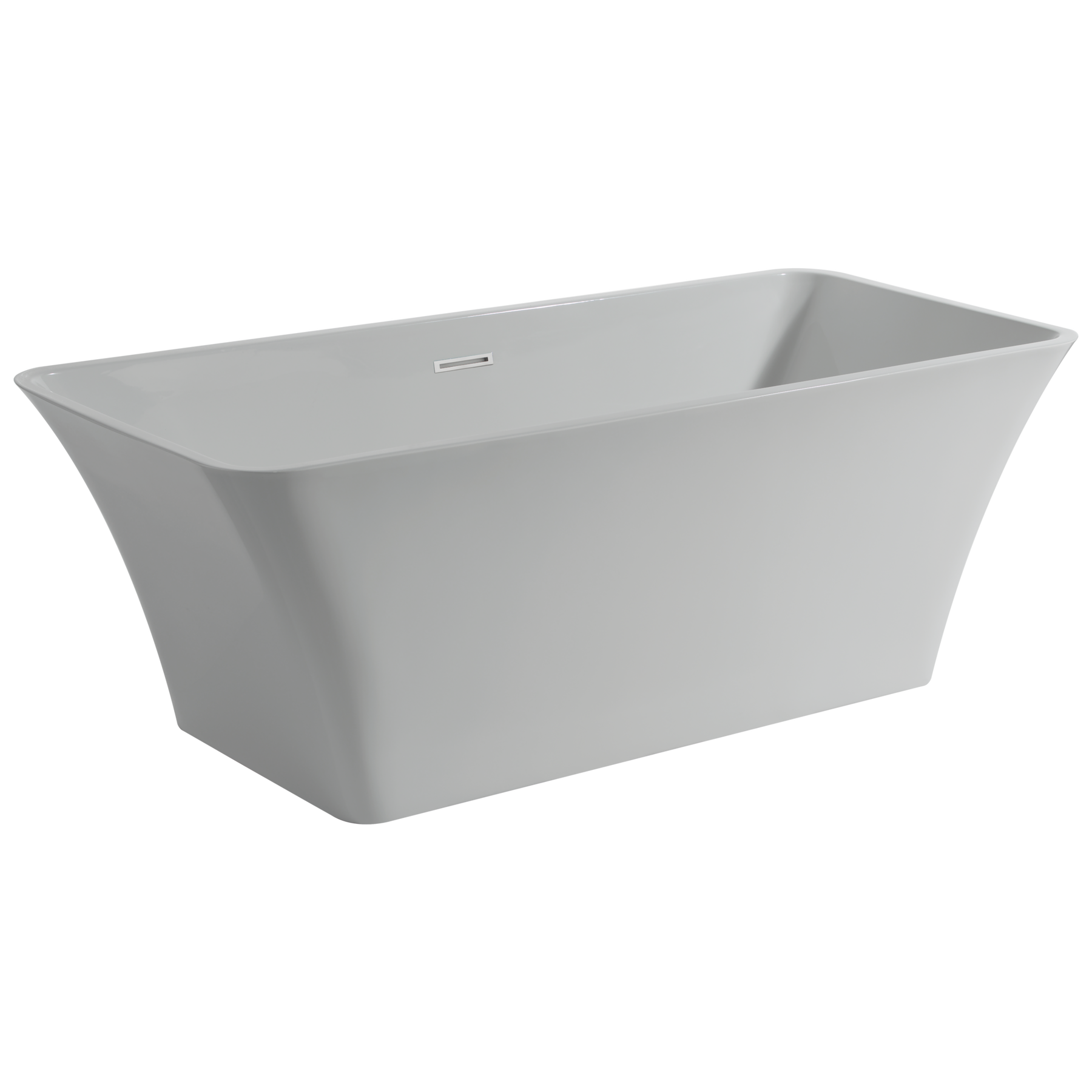 67" x 30" Bañera independiente con desagüe central