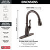 VoiceIQ® Kitchen Faucet with Touch<sub>2</sub>O® Technology with Touchless Technology