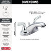 Llave para baño de combinación de dos manijas