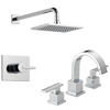 Widespread Lavatory Faucet with Shower Trim Bundle - 14 Series