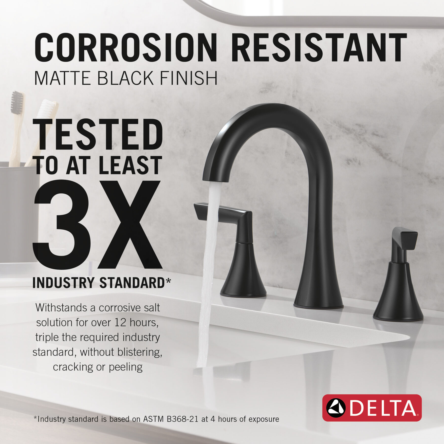 Llave para baño de extensión con dos manijas, imagen 2