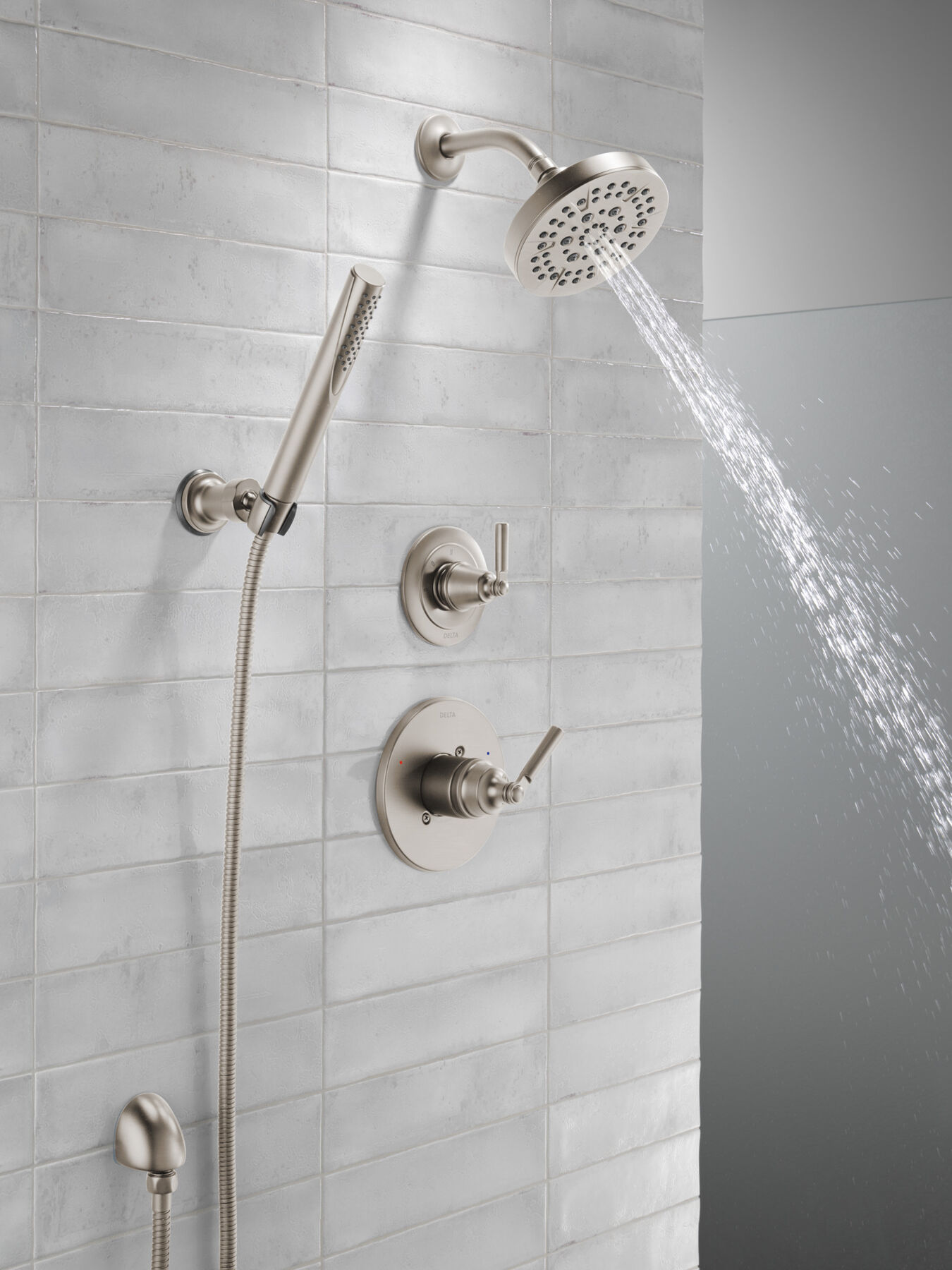 Ducha manual premium para montaje en pared ajustable de una sola función, imagen 20