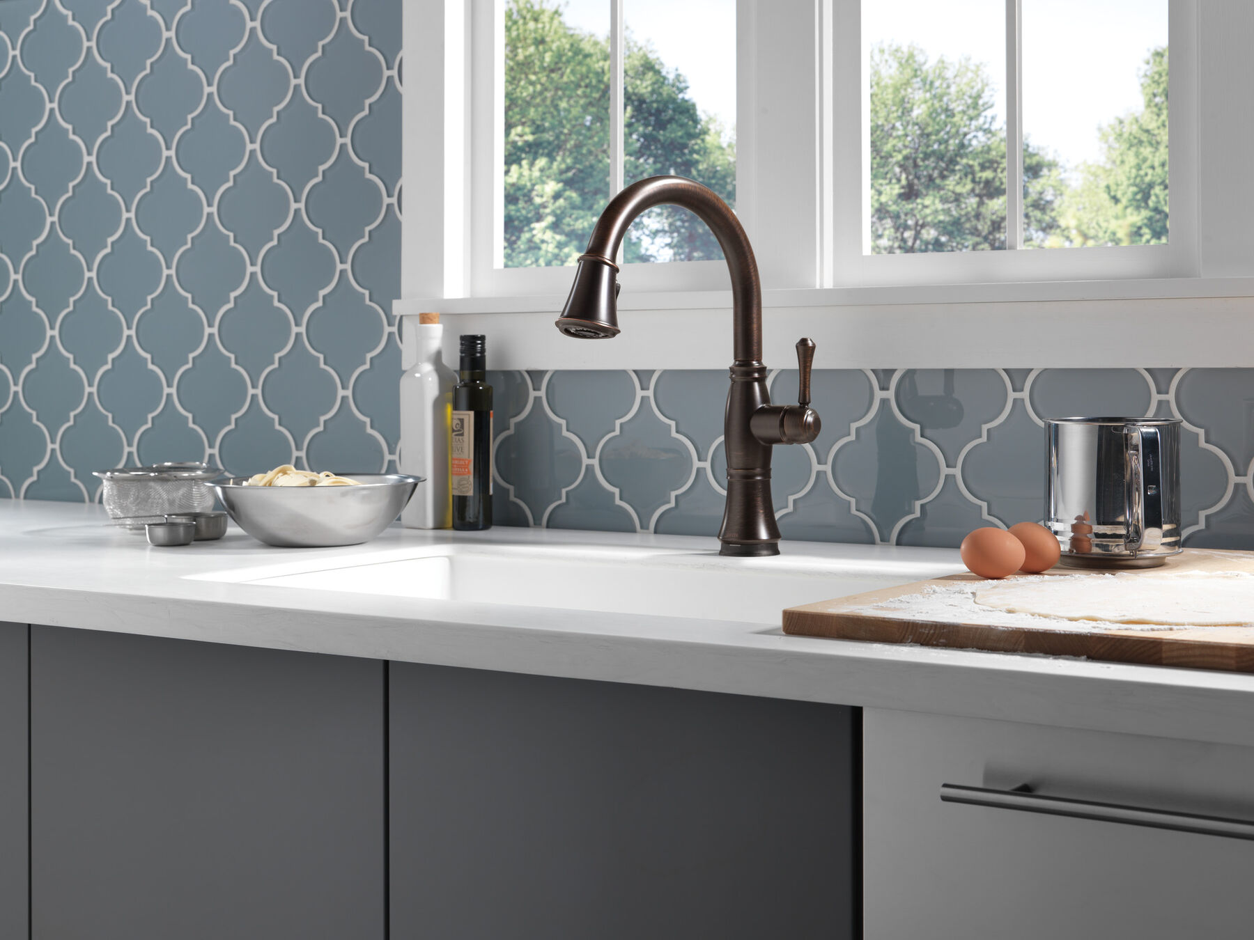 Llave para cocina monomando extensible con tecnologías Touch<sub>2</sub>O® y ShieldSpray®, imagen 11