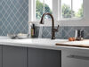 Llave para cocina monomando extensible con tecnologías Touch<sub>2</sub>O® y ShieldSpray®