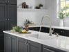 Single Handle Pull-Down Kitchen Faucet with Soap Dispenser and Touch<sub>2</sub>O® Technology