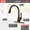 Llave para cocina monomando extensible con tecnología ShieldSpray® (producto recertificado)
