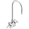 Two Handle Deck-mount Laboratory Mixing Faucet