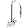 Two Handle Deck-mount Laboratory Mixing Faucet