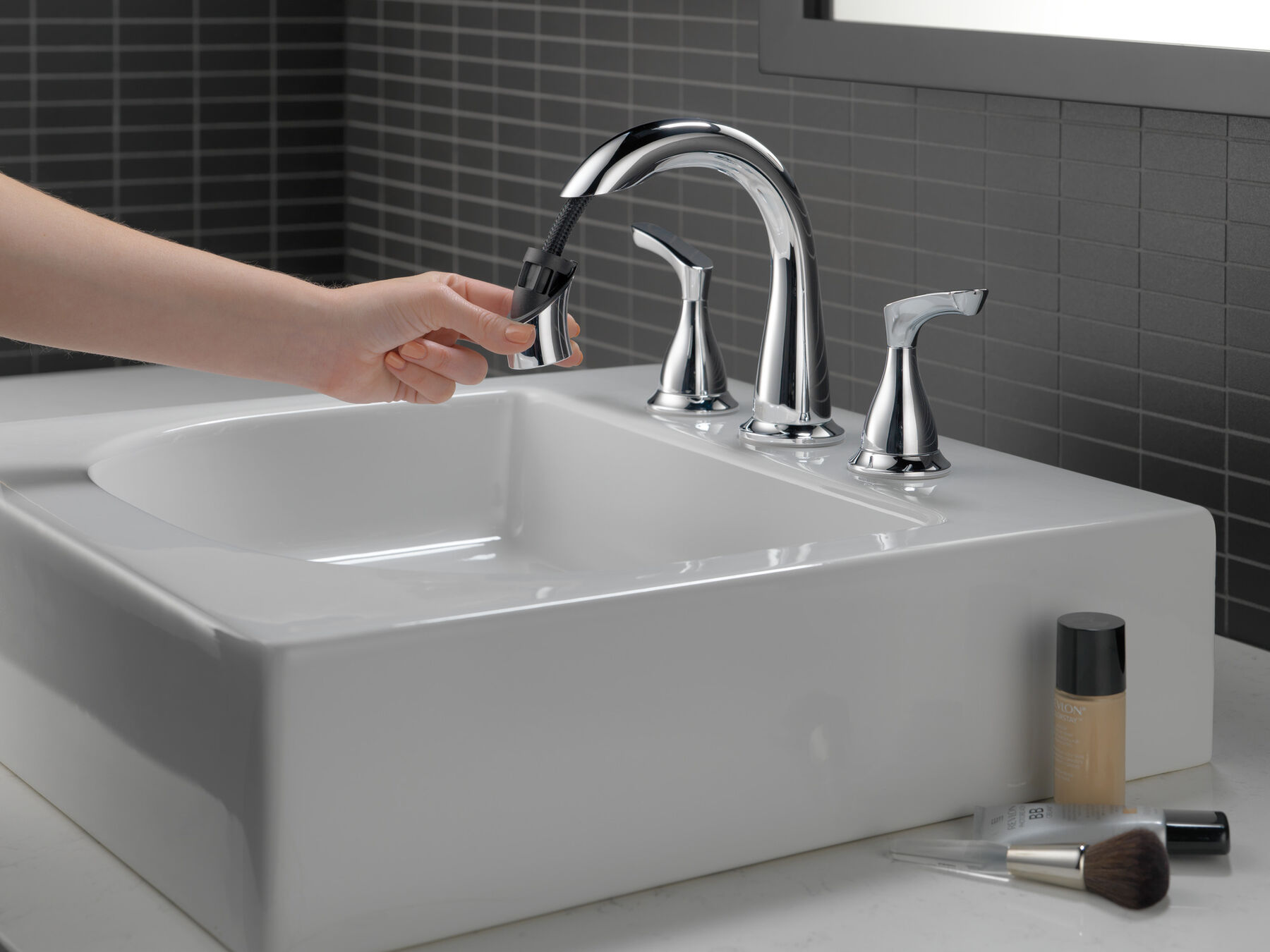 Llave para baño extensible independiente de dos manijas, imagen 6