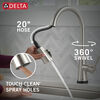 Single Handle Pull-Down Touch<sub>2</sub>O® Technology Kitchen Faucet with Touchless Technology and Soap Dispenser