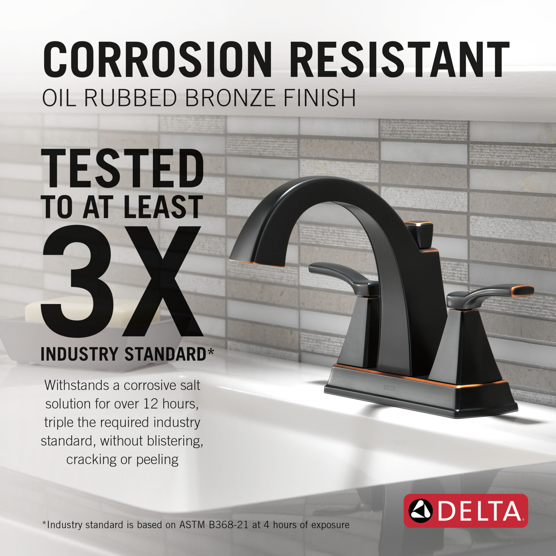 Llave para baño de combinación con dos manijas, imagen 2