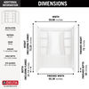 60"x30" Classic 500 Shower Wall