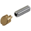 Tornillo de fijación y botón, desviador