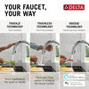 Touch2O with Touchless and VoiceIQ® Technology Single Handle Pull-Down Kitchen Faucet with Soap Dispenser