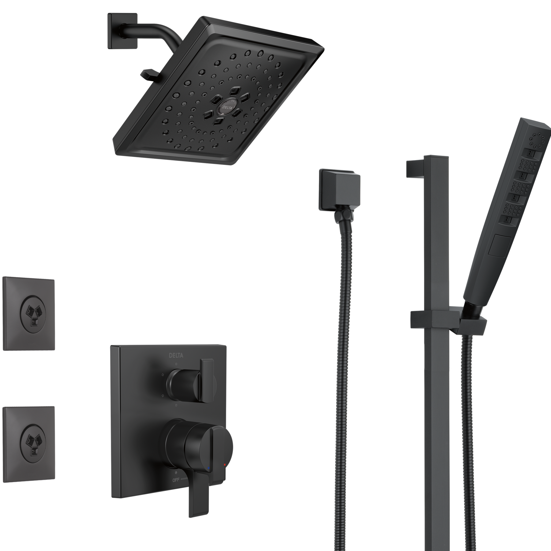 Accesorio de rociador para el cuerpo HydraChoice cuadrado (producto recertificado), imagen 2