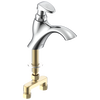 Llave para baño de un orificio con cartucho medidor de cierre lento