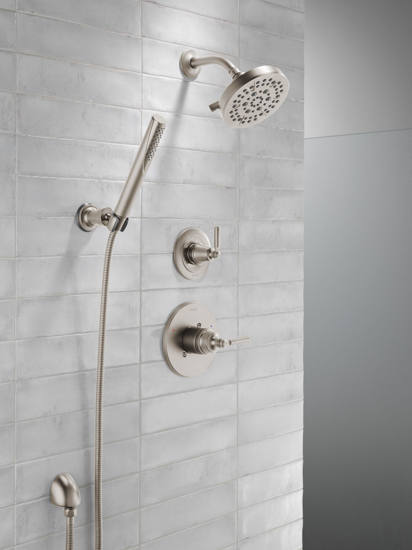 Ducha manual premium para montaje en pared ajustable de una sola función, imagen 24