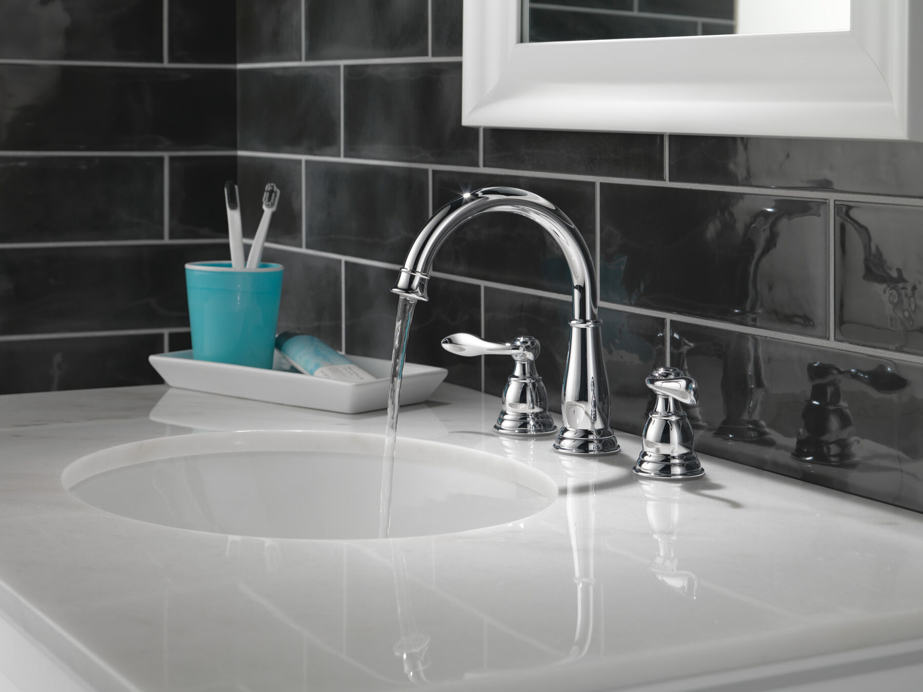 Llave para baño de extensión con dos manijas, imagen 3