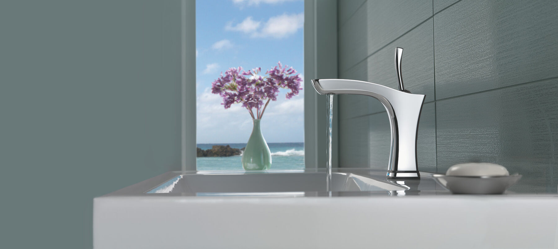 Llave para baño monomando con tecnología Touch<sub>2</sub>O.xt®, imagen 3