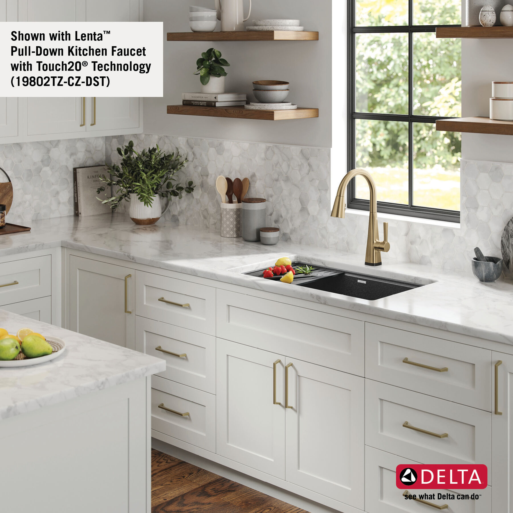 Lavabo de cocina tipo estación de trabajo con un receptáculo de compuesto de granito de 32" de montaje bajo encimera, con reborde WorkFlow™ y accesorios, imagen 15