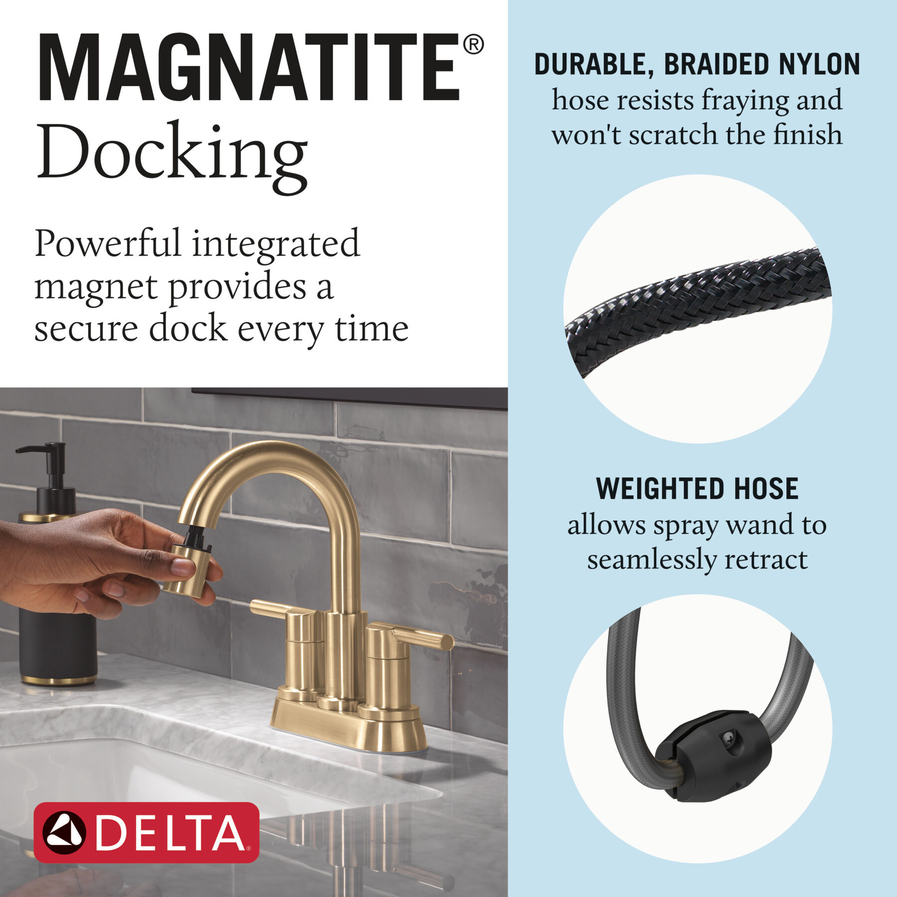 Llave para baño extensible de combinación de dos manijas, imagen 7