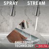 Llave para cocina monomando extensible con tecnología ShieldSpray