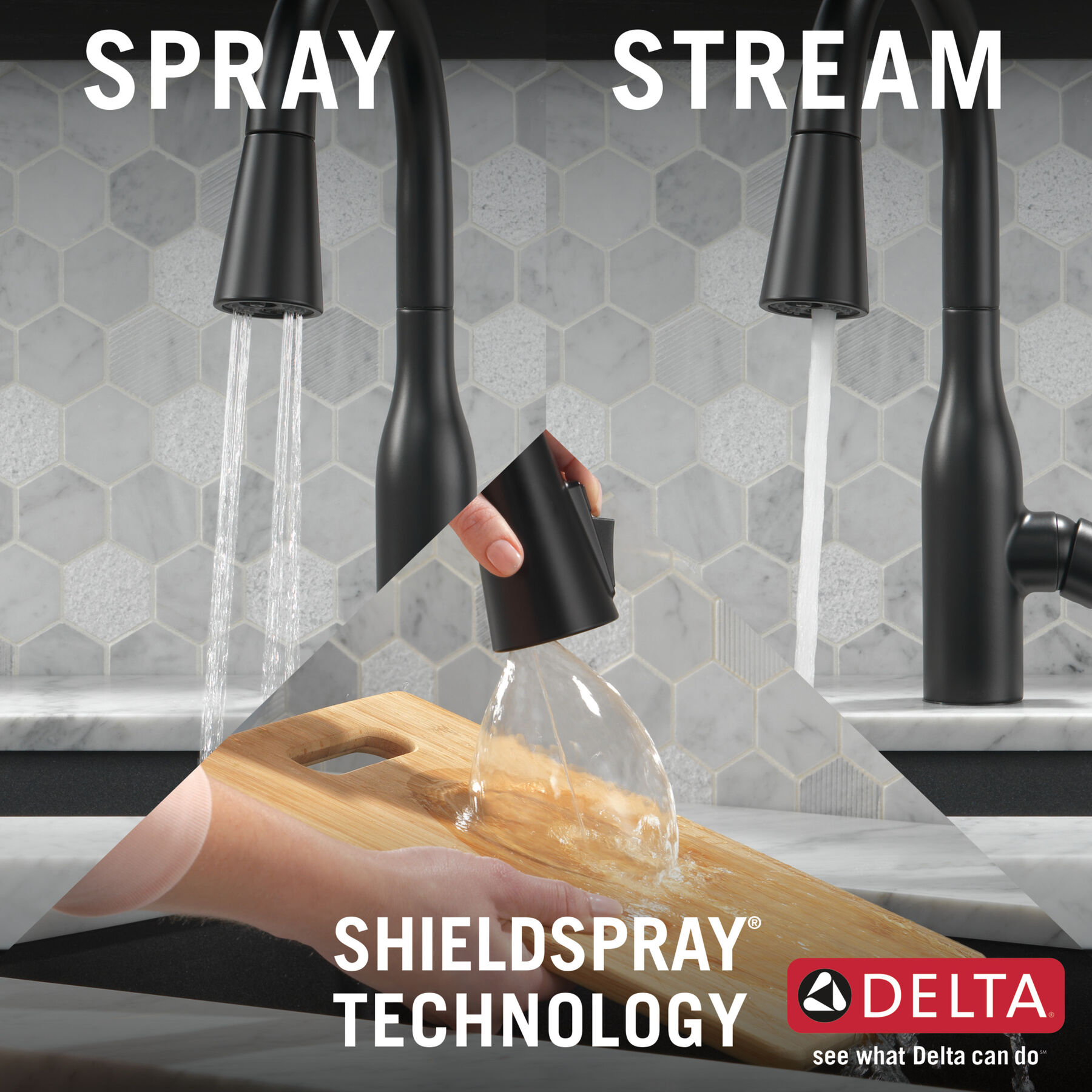 Llave para cocina monomando extensible con dispensador de jabón y tecnología ShieldSpray® (producto recertificado), imagen 10