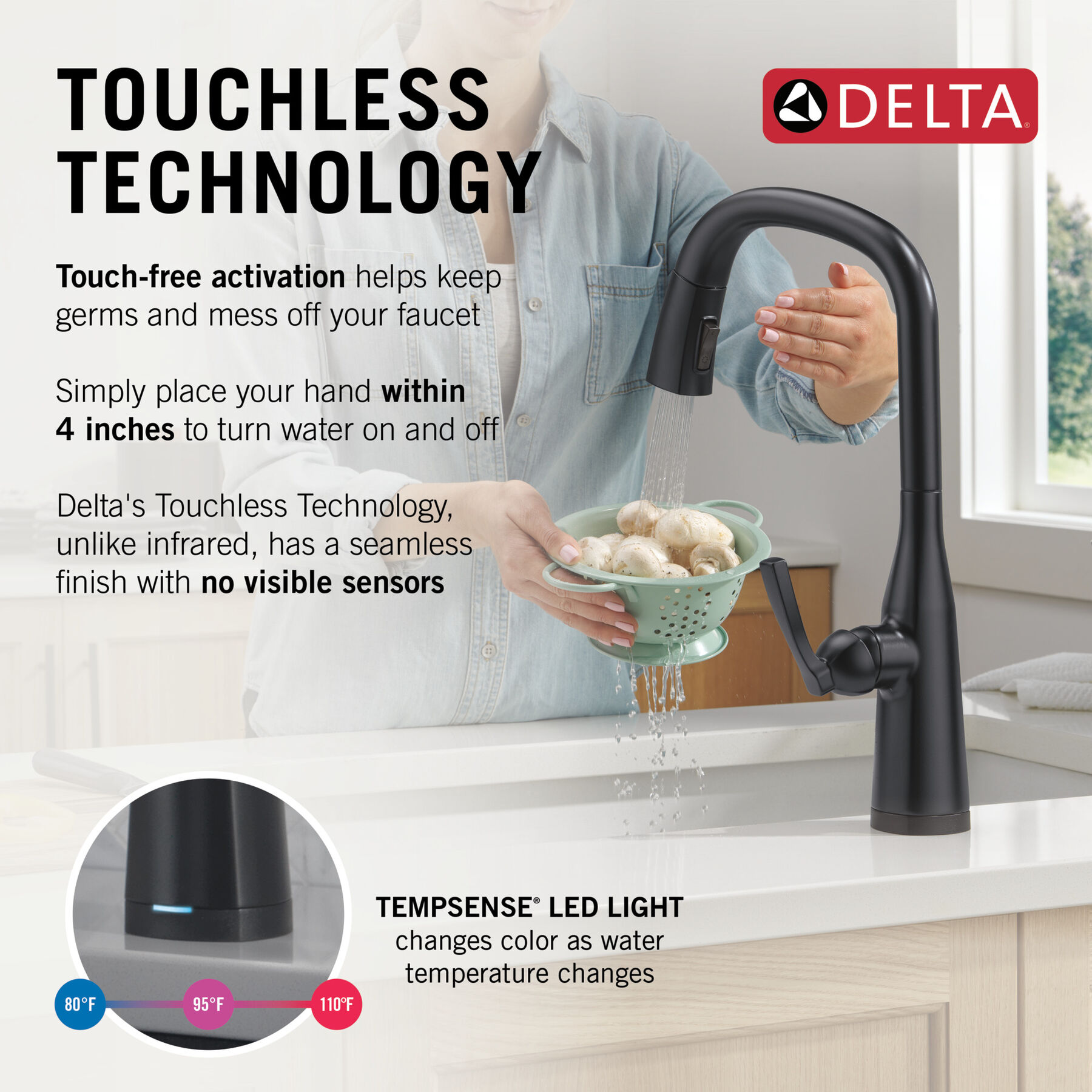 VoiceIQ® Single Handle Pull-Down Faucet with Touch<sub>2</sub>O® Technology, image 10