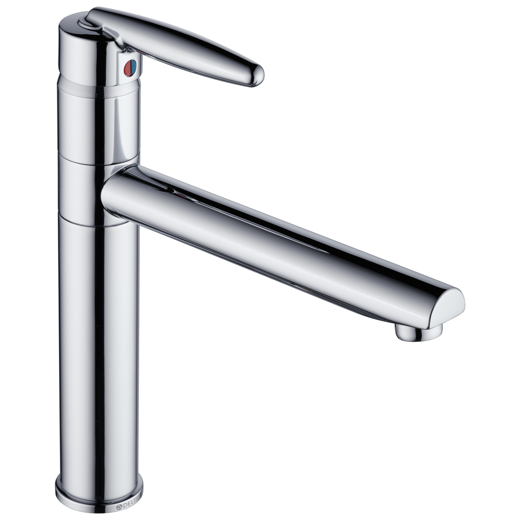 Llave para cocina de una manija - Un orificio - Sistema de válvula cerámica con manija tipo varilla