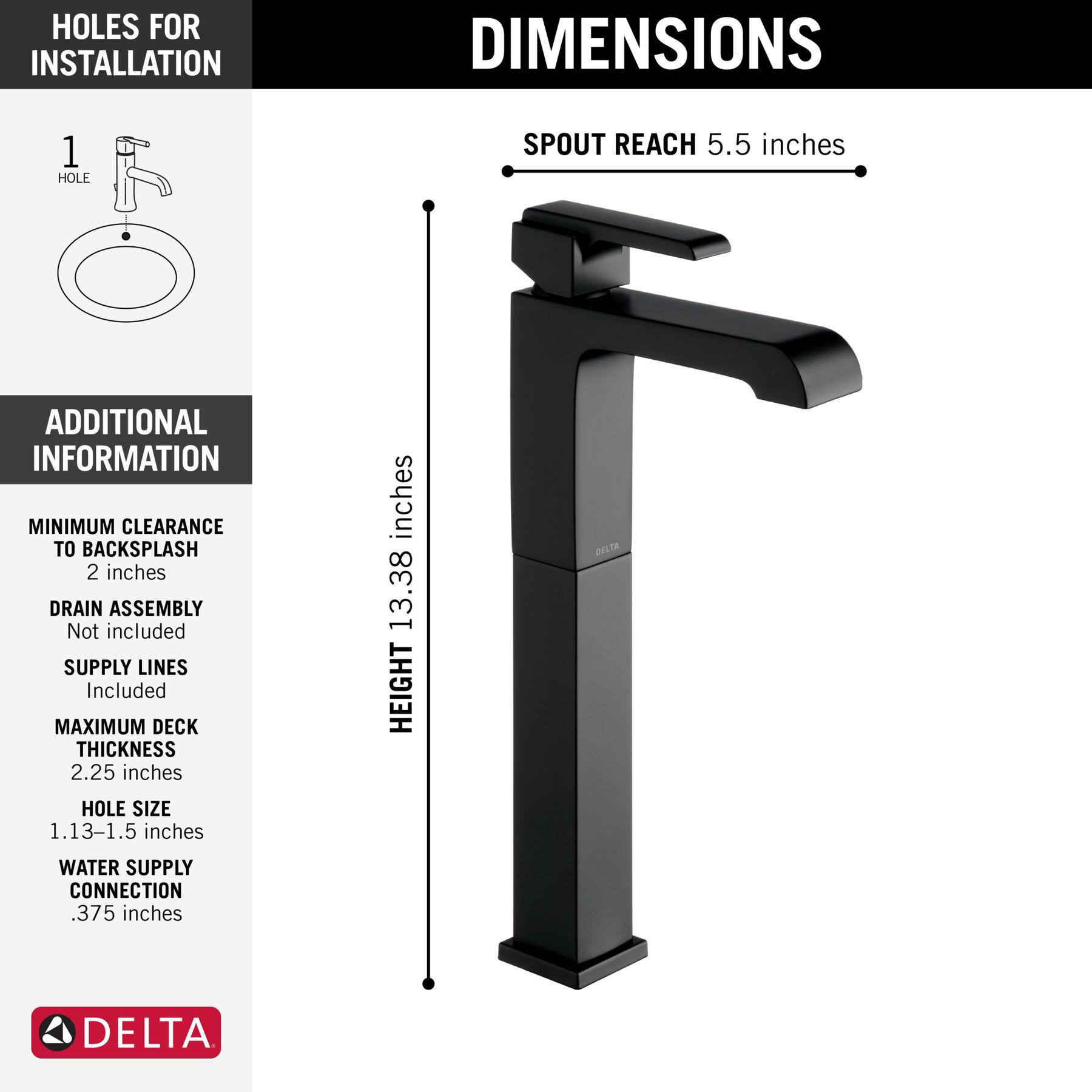Llave para baño monomando tipo vasija, imagen 1