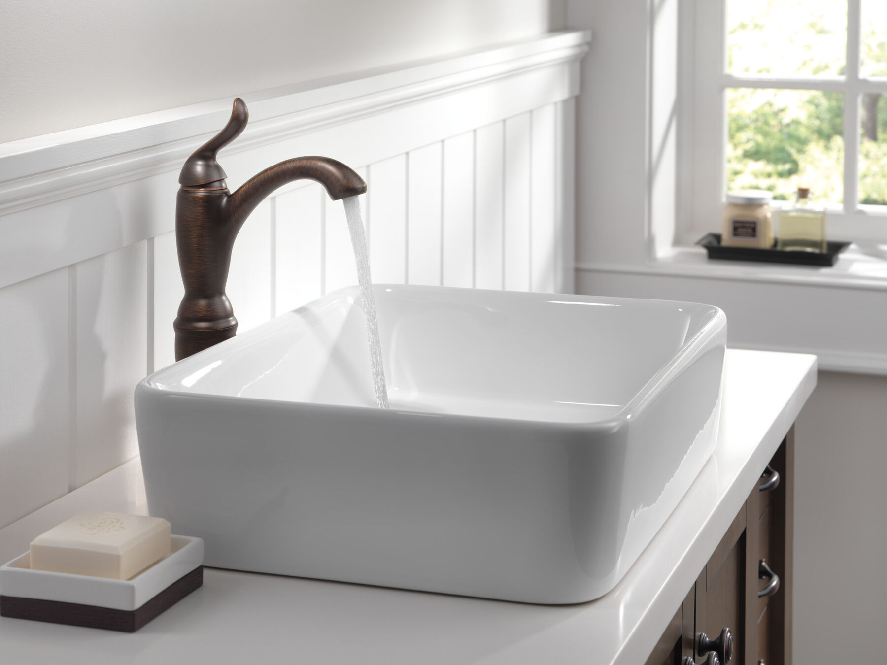 Single Handle Vessel Bathroom Faucet (Recertified), image 3