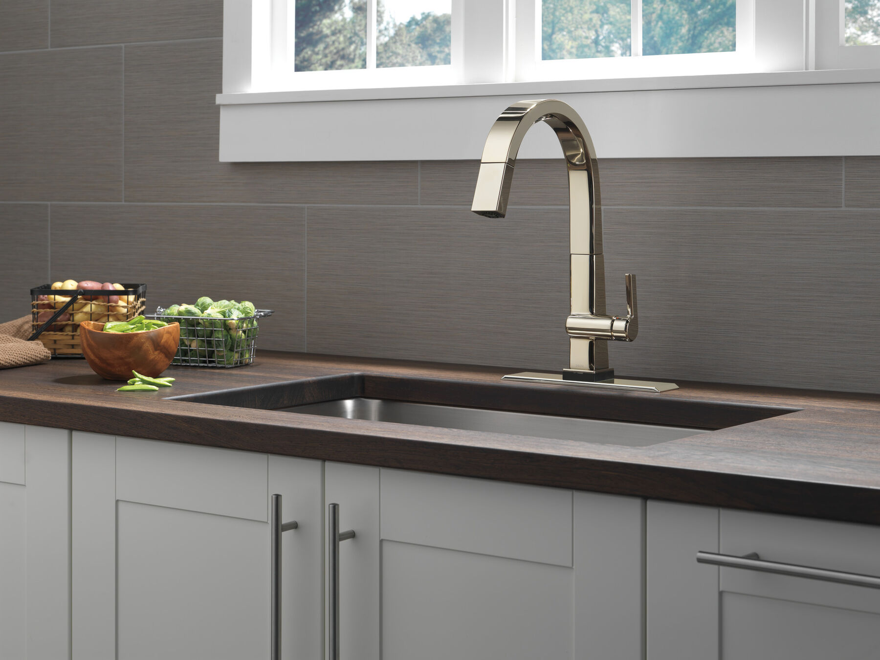 Llave para cocina monomando extensible con tecnología Touch<sub>2</sub>O®, imagen 5